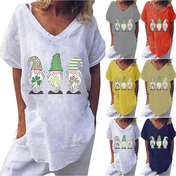 shirt women st. patrick's day loose tees summer clothing v neck t-shirt female casual printed short sleeve women's, White
shirt women st. patrick's day loose tees summer clothing v neck t-shirt female casual printed short sleeve women's, White