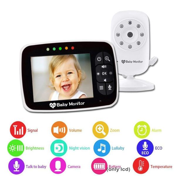 3.5 inch lcd tft video baby monitor with camera night vision talkback,temperature sensor,eco mode,lullabies nanny cam monitors
3.5 inch lcd tft video baby monitor with camera night vision talkback,temperature sensor,eco mode,lullabies nanny cam monitors