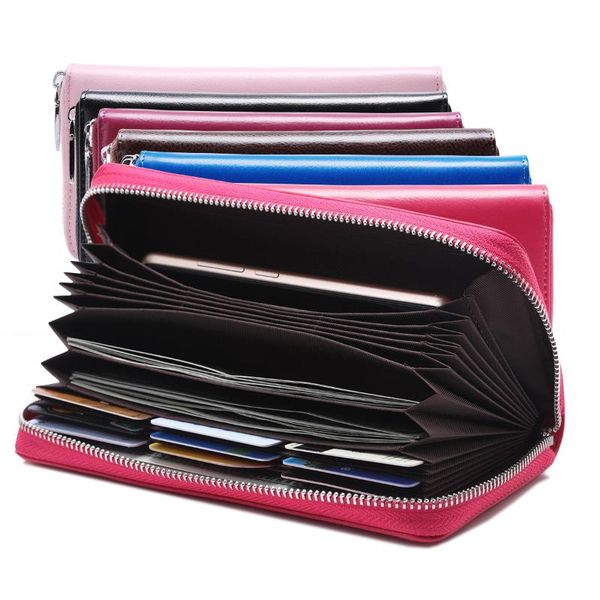 wallets rfid korean women wallet 100% cow leather long section ladies organ card bag men's zipper large capacity clutch men, Red;black
wallets rfid korean women wallet 100% cow leather long section ladies organ card bag men's zipper large capacity clutch men, Red;black