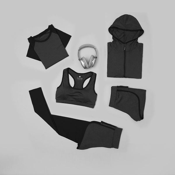 yoga outfits nazun women's sports running 5 piece tights gym training set fitness workout sets wear, White;red
yoga outfits nazun women's sports running 5 piece tights gym training set fitness workout sets wear, White;red