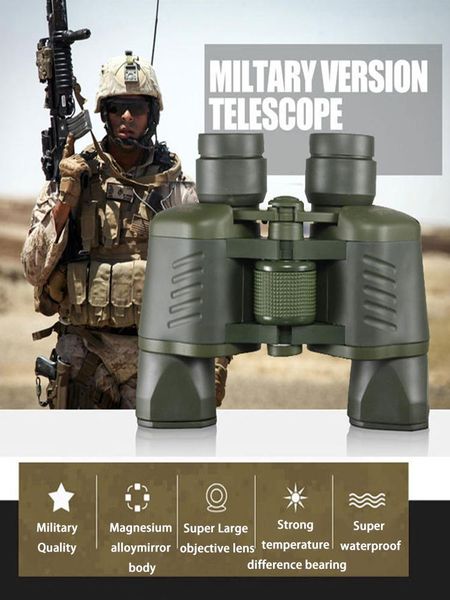 telescope & binoculars 50x50 hd professional military low light night vision bak4 prism for camping hunting concert
telescope & binoculars 50x50 hd professional military low light night vision bak4 prism for camping hunting concert