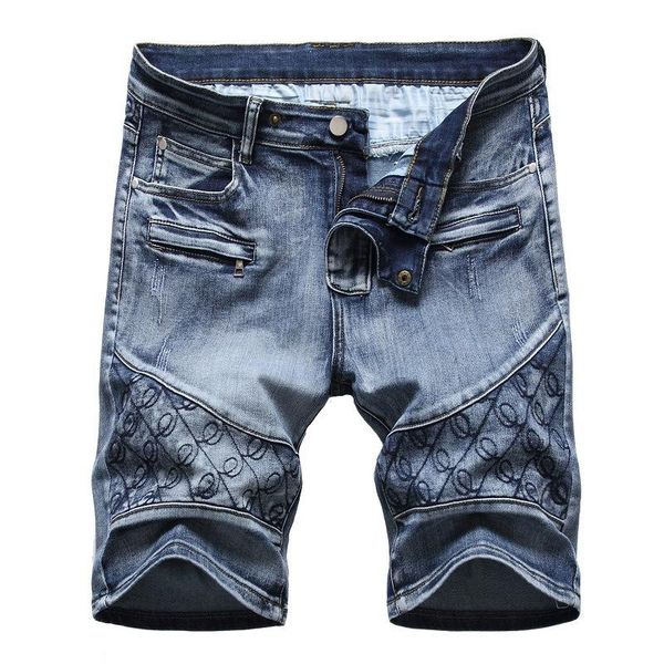 men's shorts embroidered jeans knee length printing plus size 40 42 zipper personality vintage frayed male denim, White;black
men's shorts embroidered jeans knee length printing plus size 40 42 zipper personality vintage frayed male denim, White;black