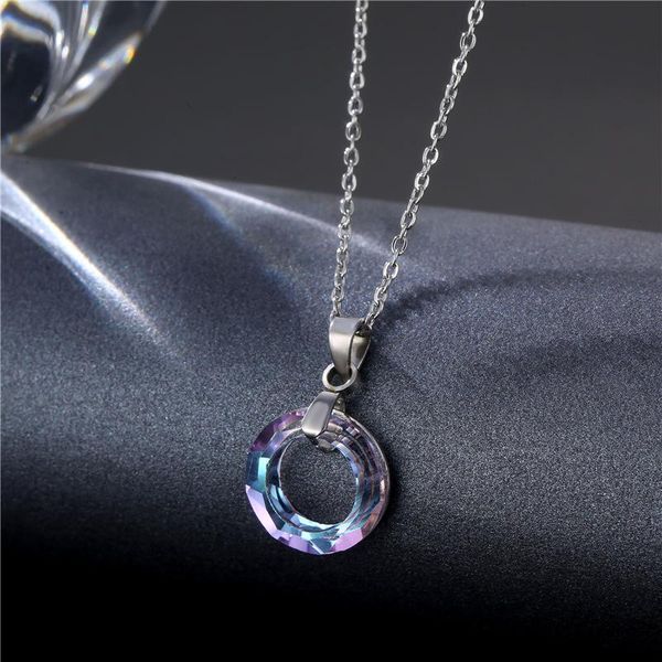 pendant necklaces jewelry k9 crystal stainless steel short necklace clavicle chain supply wholesale, Silver
pendant necklaces jewelry k9 crystal stainless steel short necklace clavicle chain supply wholesale, Silver
