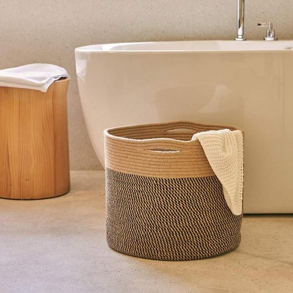 storage baskets cotton rope hand woven plant basket for flower pot floor indoor planters organizer rustic home decoration
storage baskets cotton rope hand woven plant basket for flower pot floor indoor planters organizer rustic home decoration