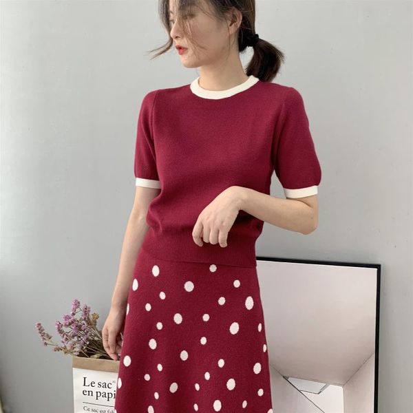 women's sweaters 2021 short sleeve knitted o-neck striped slim thin women pullovers female white sweater pull femme, White;black
women's sweaters 2021 short sleeve knitted o-neck striped slim thin women pullovers female white sweater pull femme, White;black