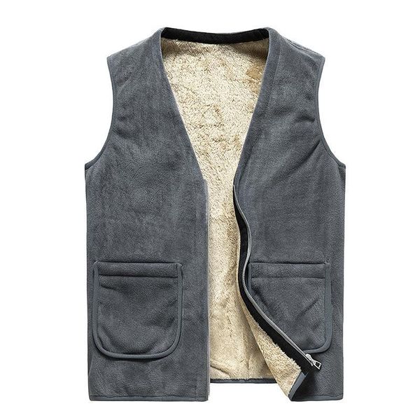 men's vests velvet waistcoat for men wool winter fashion sleeveless zipper coat warm vest male, Black;white
men's vests velvet waistcoat for men wool winter fashion sleeveless zipper coat warm vest male, Black;white