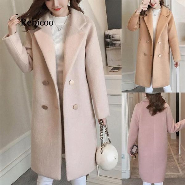 women's wool & blends womens jackets and coats 2021 women work solid vintage winter office long sleeve button woolen jacket coat femini, Black
women's wool & blends womens jackets and coats 2021 women work solid vintage winter office long sleeve button woolen jacket coat femini, Black