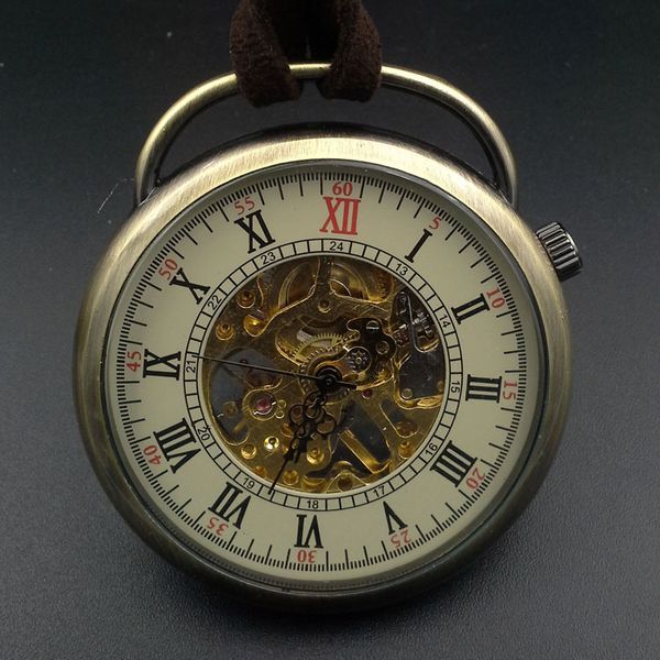 hoodless men's pocket watch fashion sports mechanical bronze gift table h091, Slivery;brown
hoodless men's pocket watch fashion sports mechanical bronze gift table h091, Slivery;brown