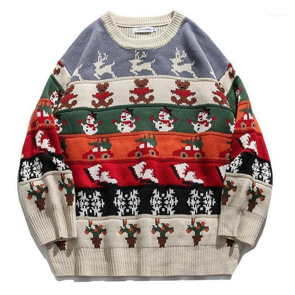 men's sweaters mens christmas elements knitted streetwear 2021 winter hiphop casual vintage loose colorful pullovers sweater1, White;black
men's sweaters mens christmas elements knitted streetwear 2021 winter hiphop casual vintage loose colorful pullovers sweater1, White;black