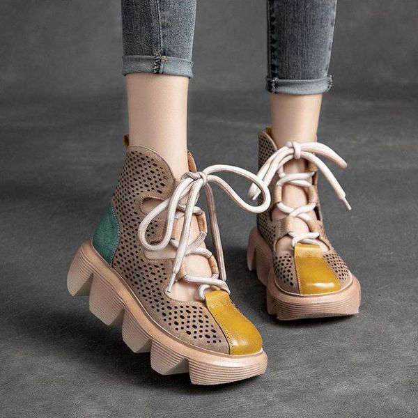 sandals johnature women shoes platform genuine leather 2021 mixed colors retro lace-up wedges handmade casual ladies, Black
sandals johnature women shoes platform genuine leather 2021 mixed colors retro lace-up wedges handmade casual ladies, Black