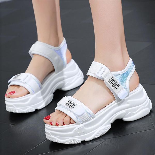 sandals 8cm high platform women's 2021 fashion summer women beach chunky sandal casual thick soled woman shoes white, Black
sandals 8cm high platform women's 2021 fashion summer women beach chunky sandal casual thick soled woman shoes white, Black