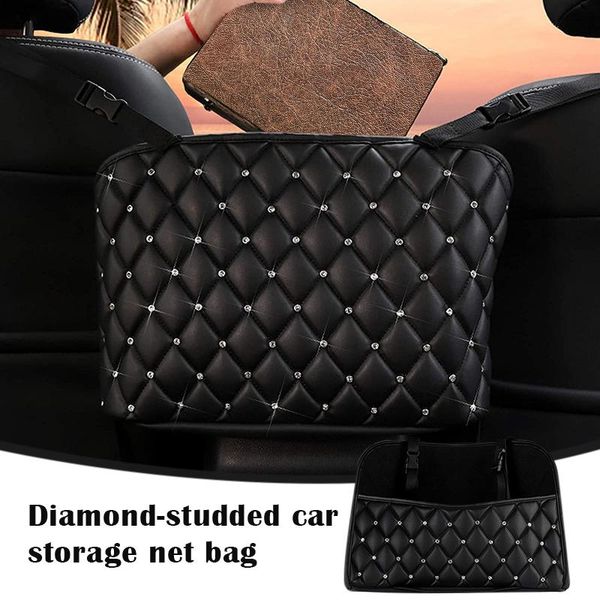 storage bags car handbag holder leather seat back organizer rhinestone large capacity bag purse pocket net qp2
storage bags car handbag holder leather seat back organizer rhinestone large capacity bag purse pocket net qp2