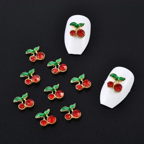 nail art decorations 10pcs cherry nails shiny crystal rhinestones 3d sweet cherries sticker alloy jewelry diy manicure ornaments, Silver;gold
nail art decorations 10pcs cherry nails shiny crystal rhinestones 3d sweet cherries sticker alloy jewelry diy manicure ornaments, Silver;gold
