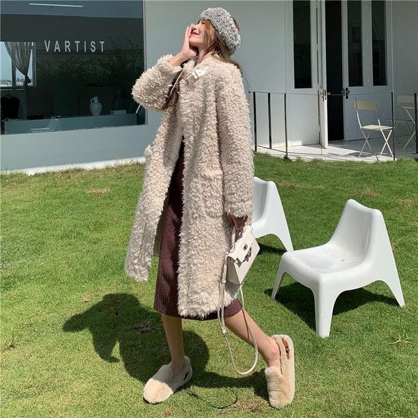 women's fur & faux pink long teddy bear jacket coat women winter 2021 thick warm oversized chunky outerwear overcoat lambswool coats, Black
women's fur & faux pink long teddy bear jacket coat women winter 2021 thick warm oversized chunky outerwear overcoat lambswool coats, Black