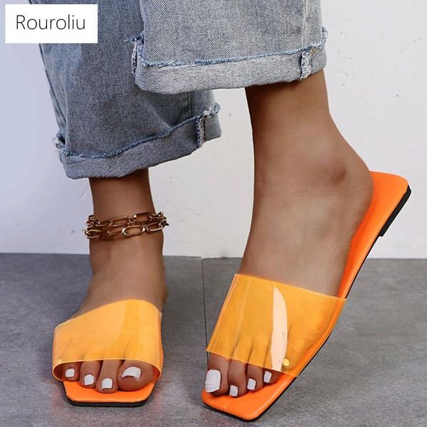 slippers 2021 transparent square toe candy color plus size flat women summer casual shoes beach slides, Black
slippers 2021 transparent square toe candy color plus size flat women summer casual shoes beach slides, Black