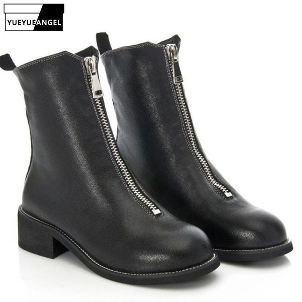 winter female motorcycle leather ankle boots plus size punk zipper biker riding shoes fleece lining block heels military, Black
winter female motorcycle leather ankle boots plus size punk zipper biker riding shoes fleece lining block heels military, Black