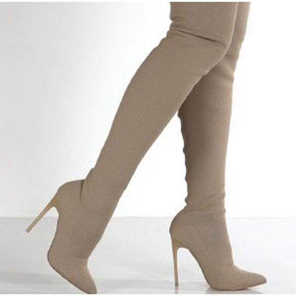 boots women pointed toe thin high heel over the knee ladies fashion outdoor long boot plus size female stretch, Black
boots women pointed toe thin high heel over the knee ladies fashion outdoor long boot plus size female stretch, Black