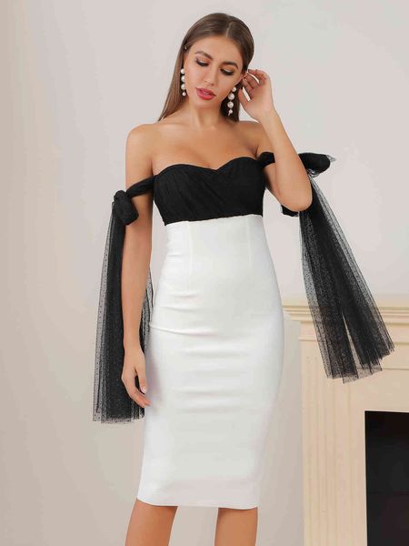 dresses ladies off shoulder black white midi cloak bandage designer elegant evening party vestidos, Black;gray
dresses ladies off shoulder black white midi cloak bandage designer elegant evening party vestidos, Black;gray