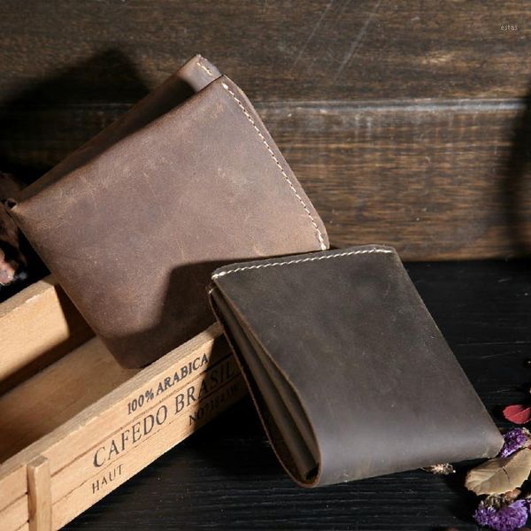 wallets men vintage designer purse man card mens crazy horse leather wallet1, Red;black
wallets men vintage designer purse man card mens crazy horse leather wallet1, Red;black