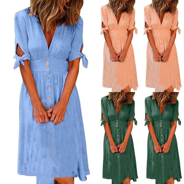 casual dresses dress aesthetic soft women v-neck solid color short-sleeve long cardigan buttoned ladies summer fashion beach, Black;gray
casual dresses dress aesthetic soft women v-neck solid color short-sleeve long cardigan buttoned ladies summer fashion beach, Black;gray
