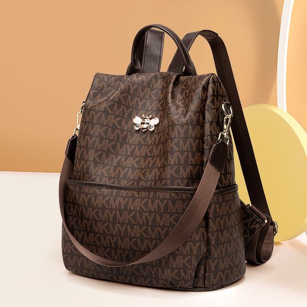 new anti-theft backpack women's casual versatile fashion handbag simple printing one-shoulder dual-purpose travel bag brown bag
new anti-theft backpack women's casual versatile fashion handbag simple printing one-shoulder dual-purpose travel bag brown bag