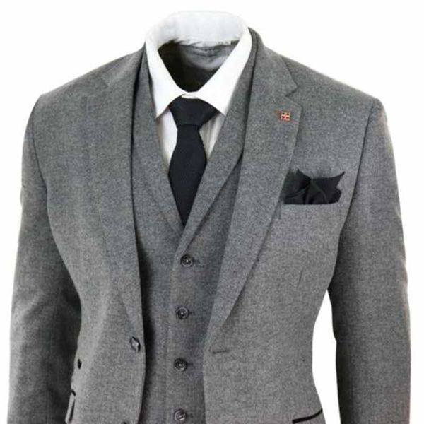 men's suits & blazers dark grey mens wool blend 3 piece (coat+vest+pants) notched lapel costume homme formal classic 1920s wedding suit, White;black
men's suits & blazers dark grey mens wool blend 3 piece (coat+vest+pants) notched lapel costume homme formal classic 1920s wedding suit, White;black