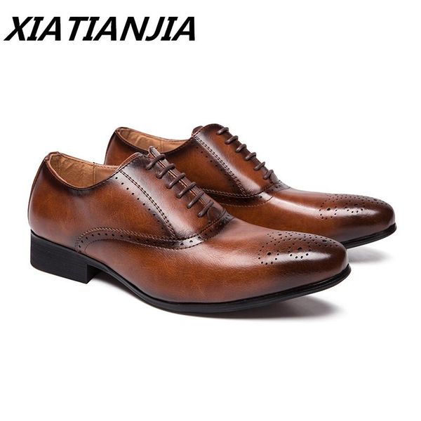 dress shoes brogue formal men british style leather banquet wedding lace up business mens erkek ayakkabi, Black
dress shoes brogue formal men british style leather banquet wedding lace up business mens erkek ayakkabi, Black