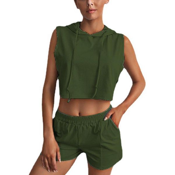 women's tracksuits 2pcs/set sports suit sleeveless hooded vest for women girls solid color and shorts ladies tees comfortable breathab, Gray
women's tracksuits 2pcs/set sports suit sleeveless hooded vest for women girls solid color and shorts ladies tees comfortable breathab, Gray