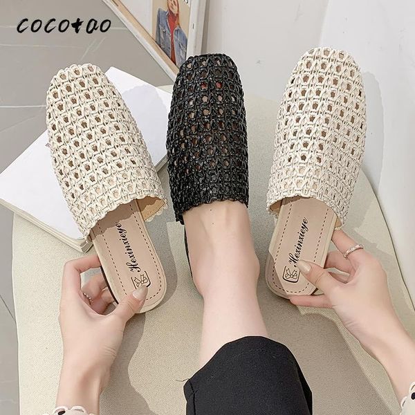 slippers baotou women wear 2021 spring and summer fashion wild hollow breathable cool tide, Black
slippers baotou women wear 2021 spring and summer fashion wild hollow breathable cool tide, Black