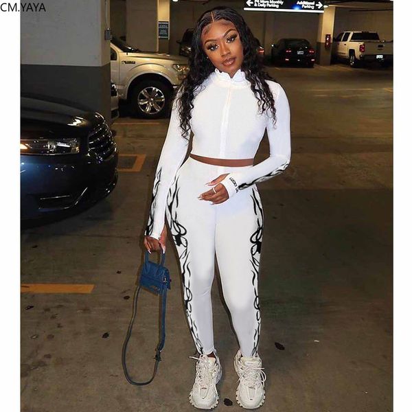 ribbed flame print womens suit luy label knitted pants suit trasuit fitness outfit matching two piece setby air, White
ribbed flame print womens suit luy label knitted pants suit trasuit fitness outfit matching two piece setby air, White