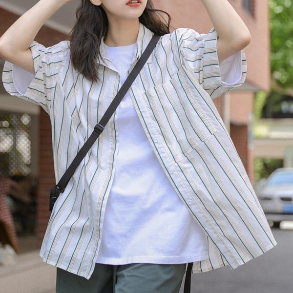 women's blouses & shirts alien kitty 2021 summer women female short sleeve fashion all-match clothes office lady slim striped blouse, White
women's blouses & shirts alien kitty 2021 summer women female short sleeve fashion all-match clothes office lady slim striped blouse, White