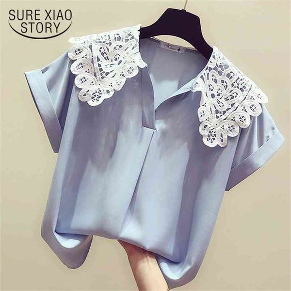 fashion womens clothing summer of blouses short sleeve shirts v collar blouse shirt 3512 50 210506, White
fashion womens clothing summer of blouses short sleeve shirts v collar blouse shirt 3512 50 210506, White