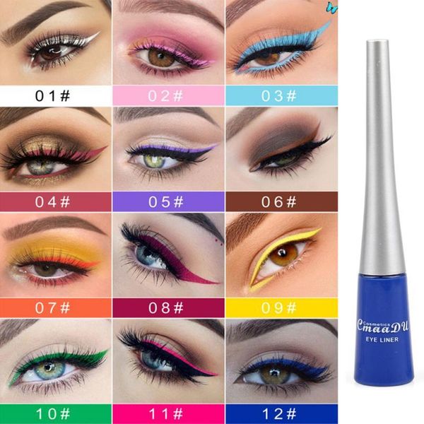 eyeliner colorful liquid 12 colours quick dry waterproof longlasting non blooming women's cosmetics tslm1
eyeliner colorful liquid 12 colours quick dry waterproof longlasting non blooming women's cosmetics tslm1