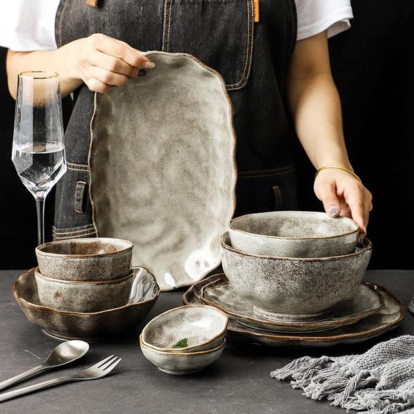 irregular stone grain ceramic bowls plate japan style cutlery set eco friendly dishes dinnerware plates kitchen accessories sets
irregular stone grain ceramic bowls plate japan style cutlery set eco friendly dishes dinnerware plates kitchen accessories sets