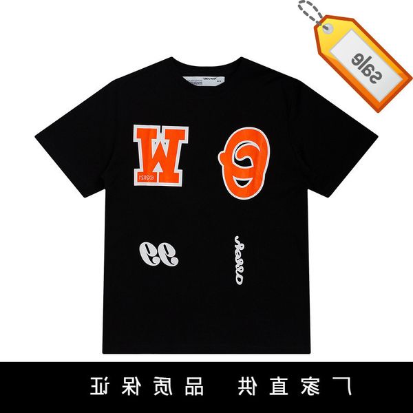 chao brand of99 arrow hair bubble printing short sleeve t-shirt ow loose round neck casual men and women half, White;black
chao brand of99 arrow hair bubble printing short sleeve t-shirt ow loose round neck casual men and women half, White;black