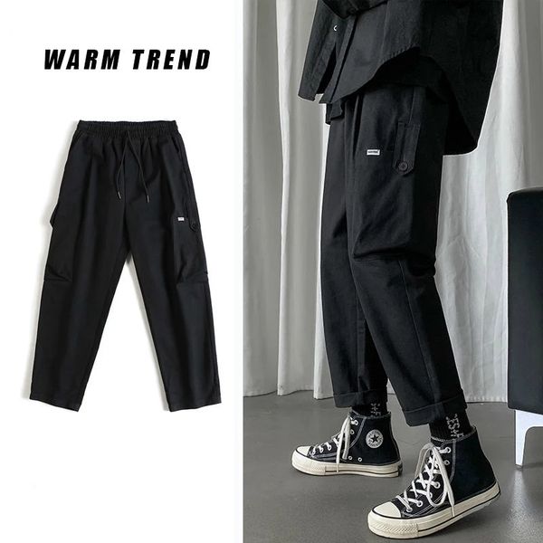 casual pants men spring drawstring ankle length multi pockets plus size 3xl ins fashion leisure mens cargo trousers korean chic, Black
casual pants men spring drawstring ankle length multi pockets plus size 3xl ins fashion leisure mens cargo trousers korean chic, Black