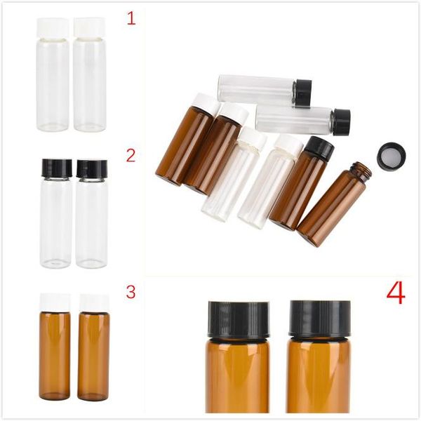 storage bottles & jars aacar 2pcs mini brown clear glass vials container small amber essential oil bottle with plastic lid 15ml
storage bottles & jars aacar 2pcs mini brown clear glass vials container small amber essential oil bottle with plastic lid 15ml