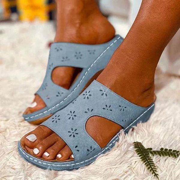 women sandals 2021 fashion hollow carved large size slope slippers casual breathable flat zapatos de mujer, Black
women sandals 2021 fashion hollow carved large size slope slippers casual breathable flat zapatos de mujer, Black