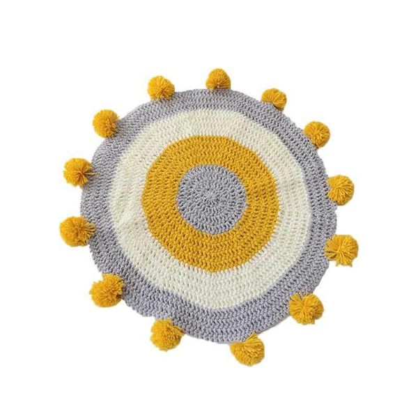 carpets 2021 hand knitting round carpet with ball living room floor rug for bedside kids home decoration play mat
carpets 2021 hand knitting round carpet with ball living room floor rug for bedside kids home decoration play mat
