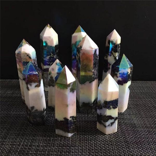 decorative objects & figurines natural crystal angel aura point healing obelisk black and white zebra quartz wand beautiful ornament for hom
decorative objects & figurines natural crystal angel aura point healing obelisk black and white zebra quartz wand beautiful ornament for hom