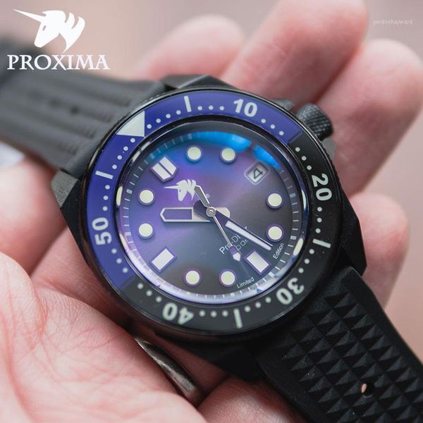 proxima 2021 luxury automatic purple men's watch sapphire nh35 luminous waterproof aluminum sports mechanical px1687 wristwatches, Slivery;brown
proxima 2021 luxury automatic purple men's watch sapphire nh35 luminous waterproof aluminum sports mechanical px1687 wristwatches, Slivery;brown