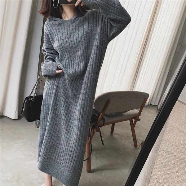 women's sweaters oversize thick long coarse warm sweater dress women autumn winter female casual loose knit straight hooded, White;black
women's sweaters oversize thick long coarse warm sweater dress women autumn winter female casual loose knit straight hooded, White;black