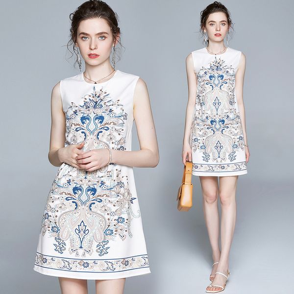 casual dresses fashion designer women flower print sleeveless tank for summer arrival ladies retro a-line mini vestidos zdm3, Black;gray
casual dresses fashion designer women flower print sleeveless tank for summer arrival ladies retro a-line mini vestidos zdm3, Black;gray