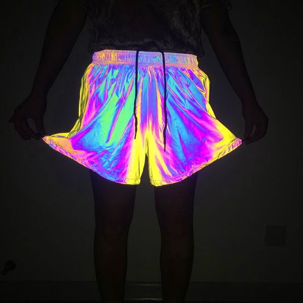 shorts colorful luminous women's summer style anti-glare casual shorts fashion elastic belt ladies, White;black
shorts colorful luminous women's summer style anti-glare casual shorts fashion elastic belt ladies, White;black