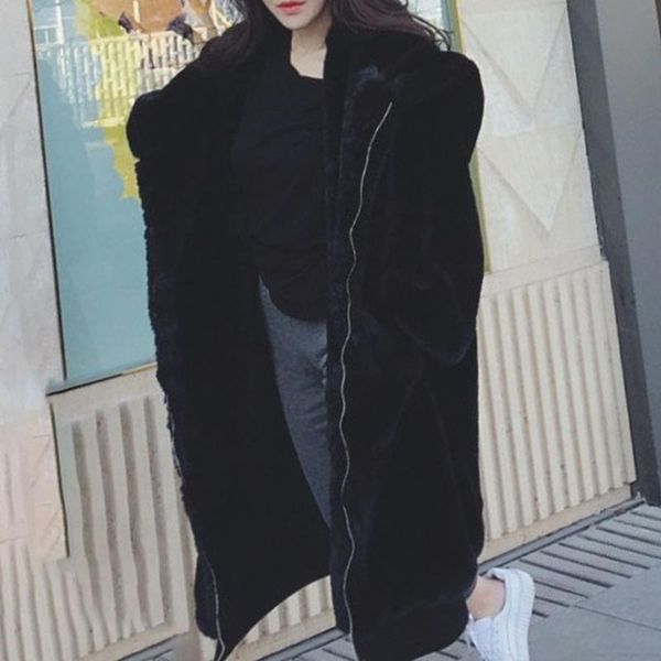 women's fur & faux coat women hooded winter casual teddy autumn pockets plus size jacket fleece fluffy overcoat outwear black
women's fur & faux coat women hooded winter casual teddy autumn pockets plus size jacket fleece fluffy overcoat outwear black