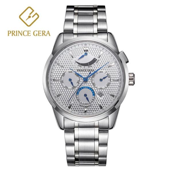 wristwatches prince gera luxury four dial watch multi-function automatic for men sapphire crystal waterproof mechanical men's, Slivery;brown
wristwatches prince gera luxury four dial watch multi-function automatic for men sapphire crystal waterproof mechanical men's, Slivery;brown