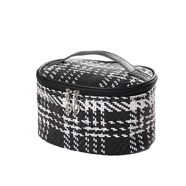 travel makeup bag portable handwoven toiletry organizer tote with zipper for women and girls cosmetic bags & cases
travel makeup bag portable handwoven toiletry organizer tote with zipper for women and girls cosmetic bags & cases