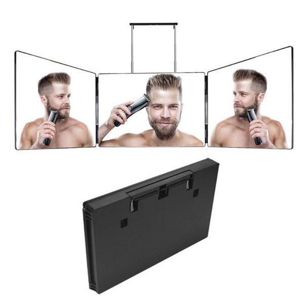 compact mirrors 3way makeup mirror trifold for self hair cutting styling hanging 360 degrees with lights portable
compact mirrors 3way makeup mirror trifold for self hair cutting styling hanging 360 degrees with lights portable