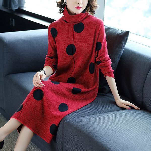 capris turtleneck sweater 2021 autumn winter knitwear women black polka dot print long sleeve mid-calf length knitted xl, Black;gray
capris turtleneck sweater 2021 autumn winter knitwear women black polka dot print long sleeve mid-calf length knitted xl, Black;gray