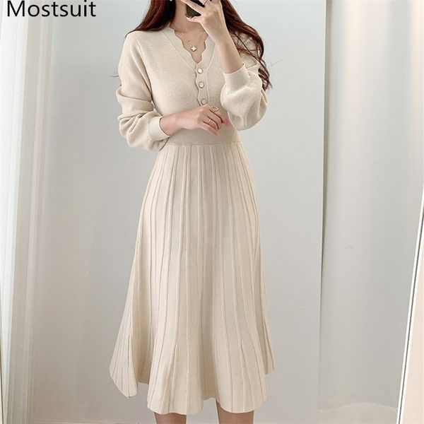 korean knitted women long dress spring full sleeve v-neck a-line dresses elegant fashion ladies vestidos femme 210518, Black;gray
korean knitted women long dress spring full sleeve v-neck a-line dresses elegant fashion ladies vestidos femme 210518, Black;gray